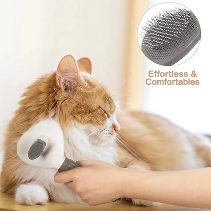 Self-Cleaning Pet Grooming Brush