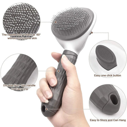 Self-Cleaning Pet Grooming Brush